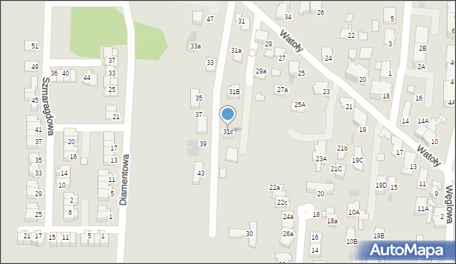 Siemianowice Śląskie, Watoły Marcina, 31c, mapa Siemianowice Śląskie