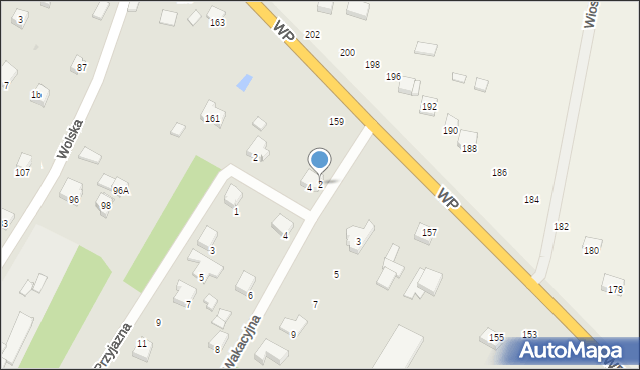 Sieradz, Wakacyjna, 2, mapa Sieradz