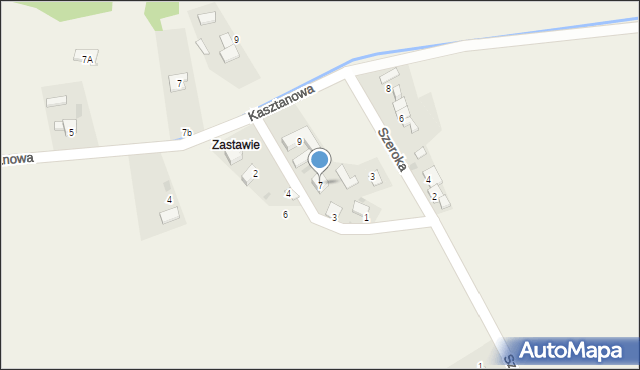 Sierakowice, Wąska, 7, mapa Sierakowice