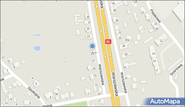 Siewierz, Warszawska, 29, mapa Siewierz