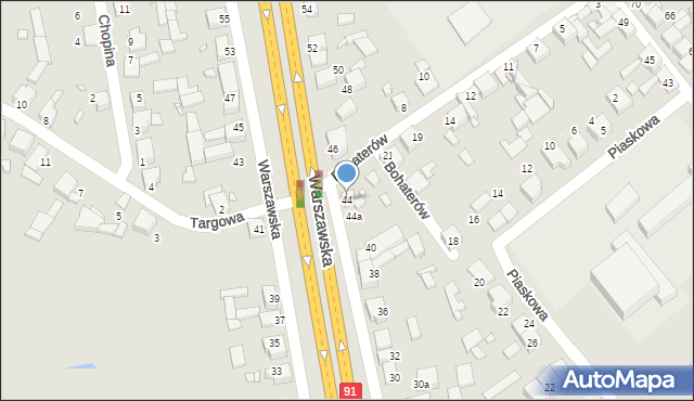 Siewierz, Warszawska, 44, mapa Siewierz