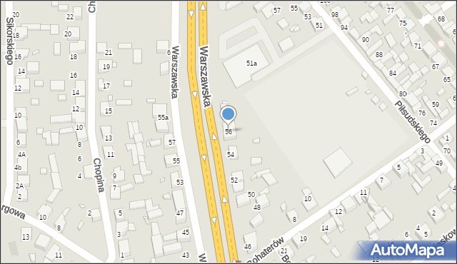 Siewierz, Warszawska, 60, mapa Siewierz