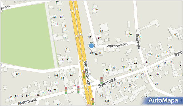 Siewierz, Warszawska, 6b, mapa Siewierz