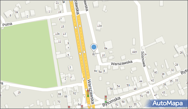 Siewierz, Warszawska, 6c, mapa Siewierz