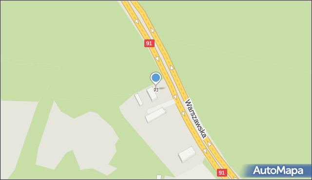 Siewierz, Warszawska, 93, mapa Siewierz