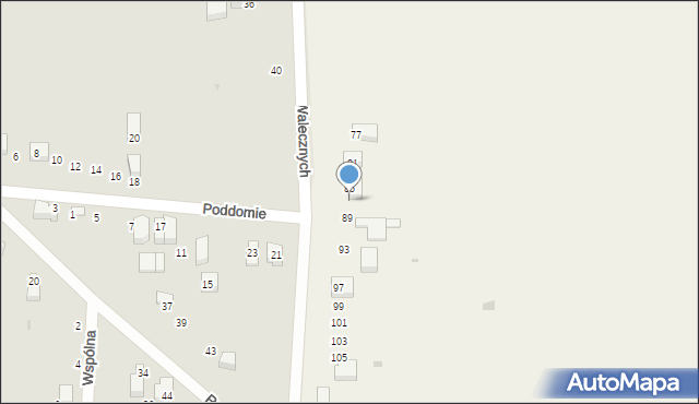 Skała, Walecznych, 87, mapa Skała