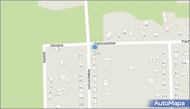 Skarżysko-Kamienna, Walecznych, 1/1, mapa Skarżysko-Kamienna