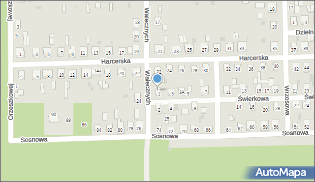 Skarżysko-Kamienna, Walecznych, 23, mapa Skarżysko-Kamienna