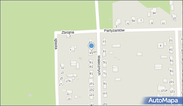 Skarżysko-Kamienna, Walecznych, 4/1, mapa Skarżysko-Kamienna