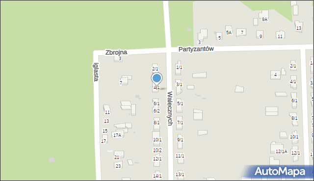 Skarżysko-Kamienna, Walecznych, 4/2, mapa Skarżysko-Kamienna