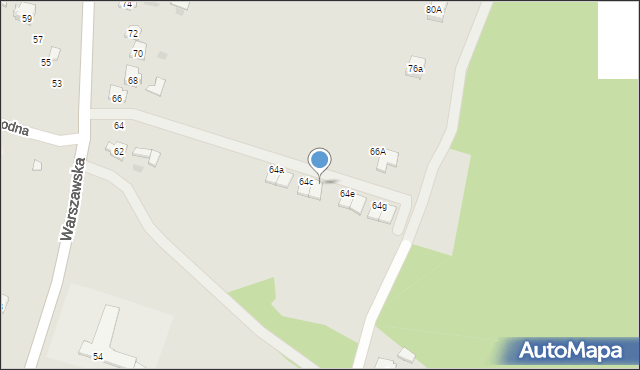 Skarżysko-Kamienna, Warszawska, 64d, mapa Skarżysko-Kamienna
