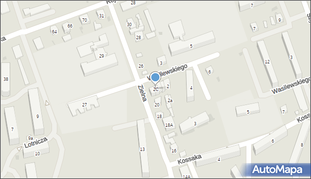 Skarżysko-Kamienna, Wasilewskiego Oseta, 2C, mapa Skarżysko-Kamienna