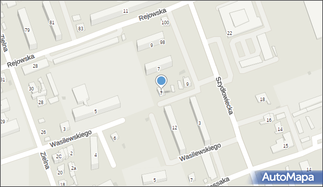 Skarżysko-Kamienna, Wasilewskiego Oseta, 7, mapa Skarżysko-Kamienna