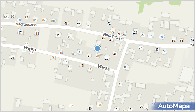 Skierbieszów, Wąska, 28, mapa Skierbieszów