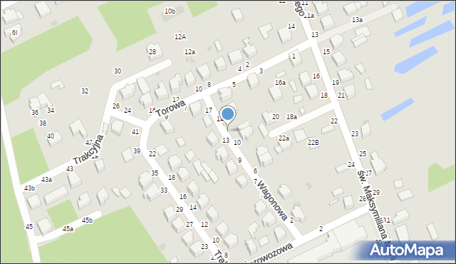 Skierniewice, Wagonowa, 12, mapa Skierniewic