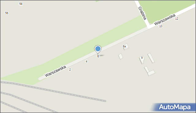 Skierniewice, Warszawska, 6, mapa Skierniewic