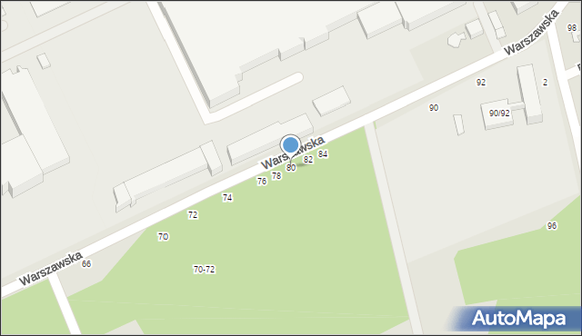 Skierniewice, Warszawska, 80, mapa Skierniewic