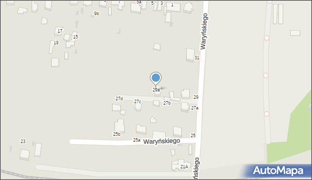 Skierniewice, Waryńskiego Ludwika, 29a, mapa Skierniewic