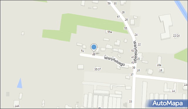 Skierniewice, Waryńskiego Ludwika, 49, mapa Skierniewic