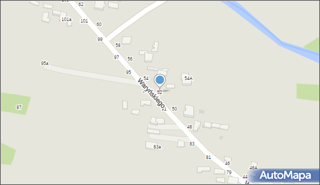 Skierniewice, Waryńskiego Ludwika, 52, mapa Skierniewic