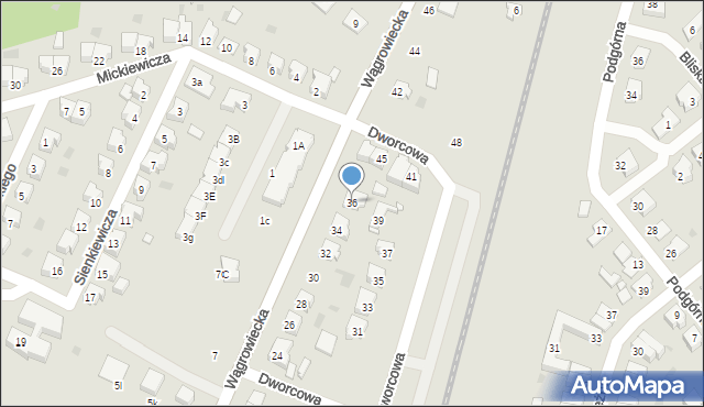 Skoki, Wągrowiecka, 36, mapa Skoki