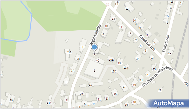 Skoki, Wągrowiecka, 4, mapa Skoki