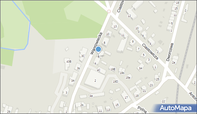 Skoki, Wągrowiecka, 6, mapa Skoki