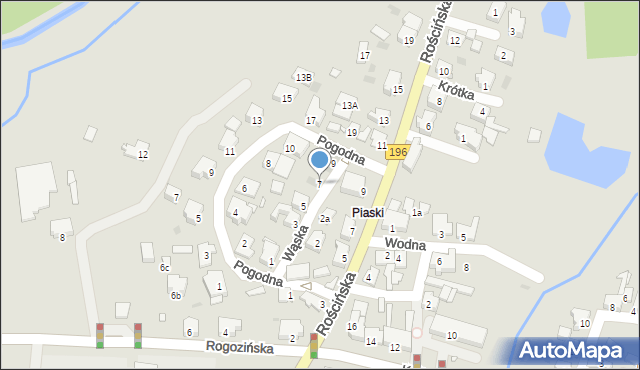 Skoki, Wąska, 7, mapa Skoki