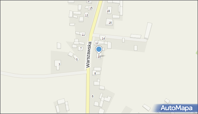Skrzyńsko, Warszawska, 10, mapa Skrzyńsko