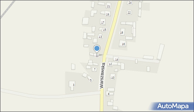Skrzyńsko, Warszawska, 11, mapa Skrzyńsko