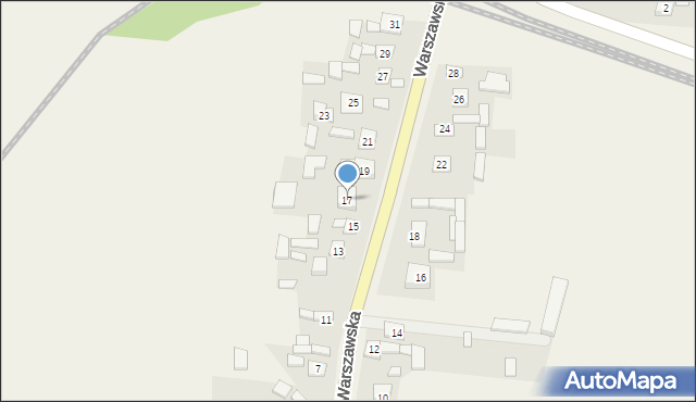 Skrzyńsko, Warszawska, 17, mapa Skrzyńsko