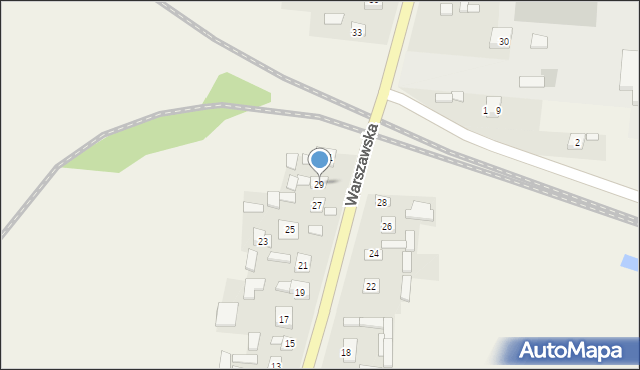 Skrzyńsko, Warszawska, 29, mapa Skrzyńsko