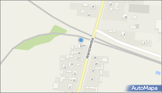 Skrzyńsko, Warszawska, 31, mapa Skrzyńsko