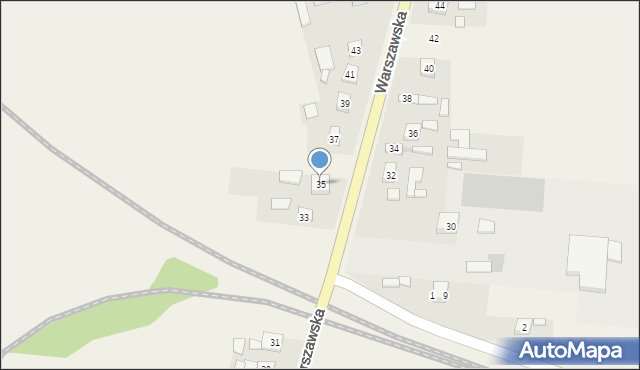 Skrzyńsko, Warszawska, 35, mapa Skrzyńsko