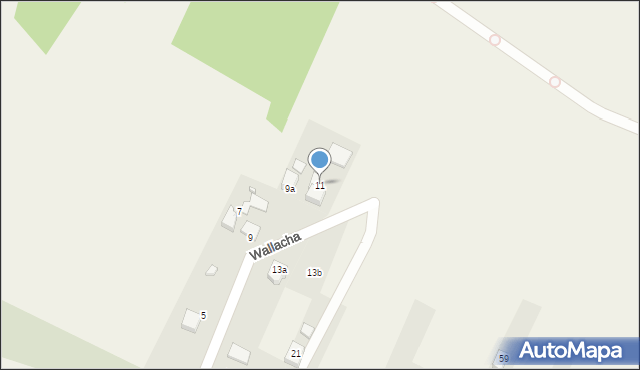 Skrzyszów, Wallacha Roberta, ks., 11, mapa Skrzyszów