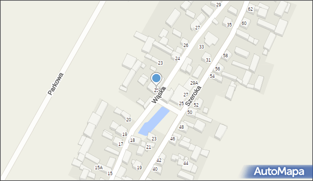 Słupia pod Kępnem, Wąska, 21, mapa Słupia pod Kępnem