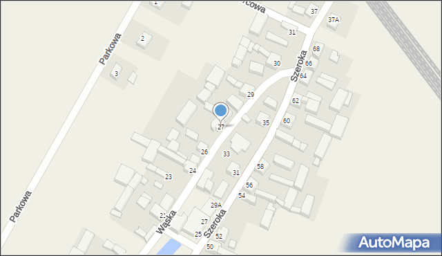 Słupia pod Kępnem, Wąska, 27, mapa Słupia pod Kępnem