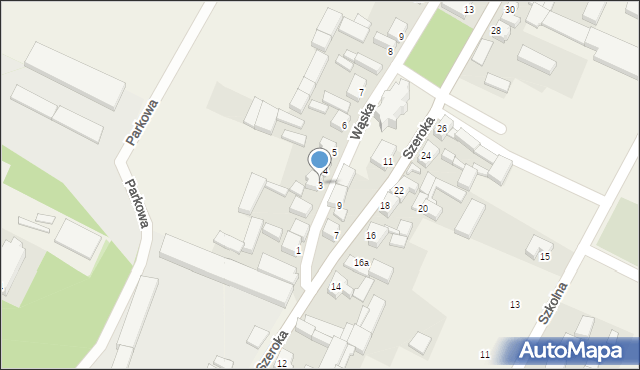 Słupia pod Kępnem, Wąska, 3, mapa Słupia pod Kępnem