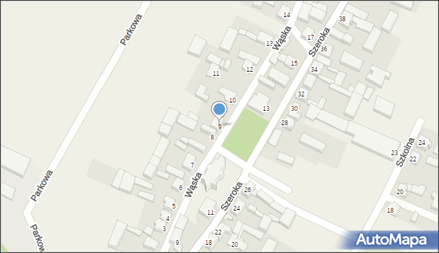 Słupia pod Kępnem, Wąska, 9, mapa Słupia pod Kępnem