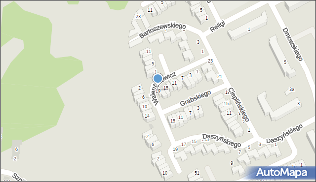 Słupsk, Walentynowicz Anny, 19, mapa Słupska