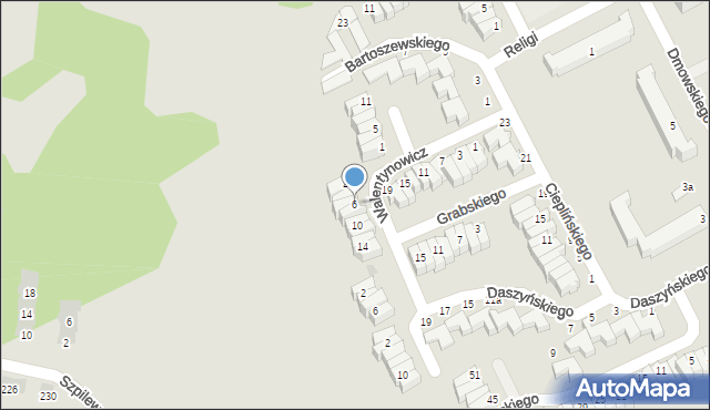Słupsk, Walentynowicz Anny, 6, mapa Słupska