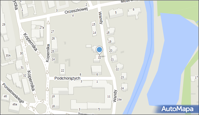 Słupsk, Wandy, 12, mapa Słupska