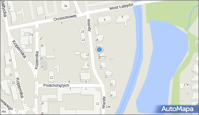 Słupsk, Wandy, 20, mapa Słupska