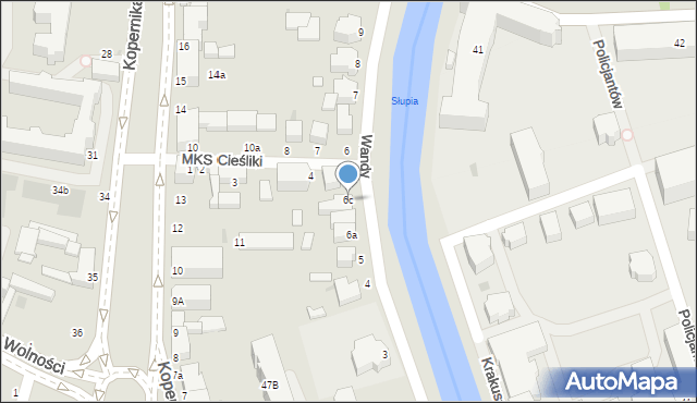 Słupsk, Wandy, 6c, mapa Słupska
