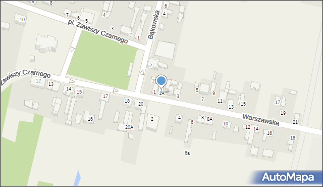 Sobota, Warszawska, 1A, mapa Sobota