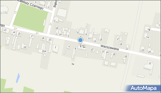 Sobota, Warszawska, 8, mapa Sobota