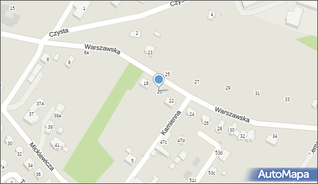 Sobótka, Warszawska, 20, mapa Sobótka