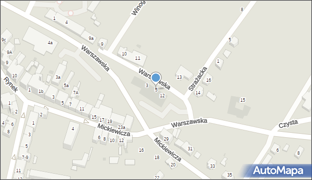 Sobótka, Warszawska, 5, mapa Sobótka