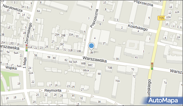 Sochaczew, Warszawska, 35, mapa Sochaczew