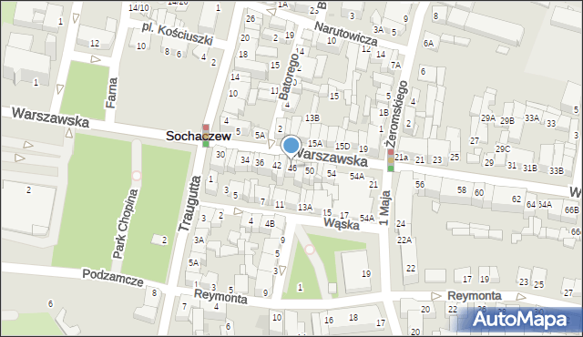Sochaczew, Warszawska, 46, mapa Sochaczew